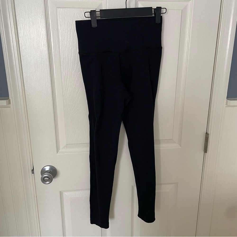 Athleta Leggings Women's Small Black Chaturanga Ankle Stretch UPF 50+ Athletic